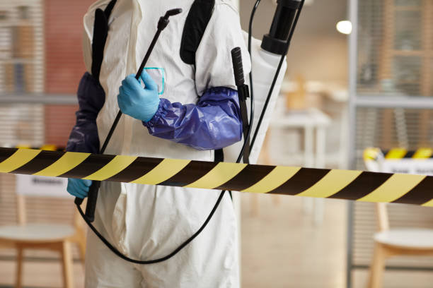 Professional Biohazard Cleanup technician working in Lyme, NH